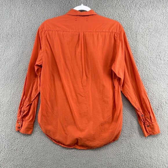 Xirena Beau Shirt Button Front Blouse Cotton Orange size XS Oversized - Picture 2 of 8